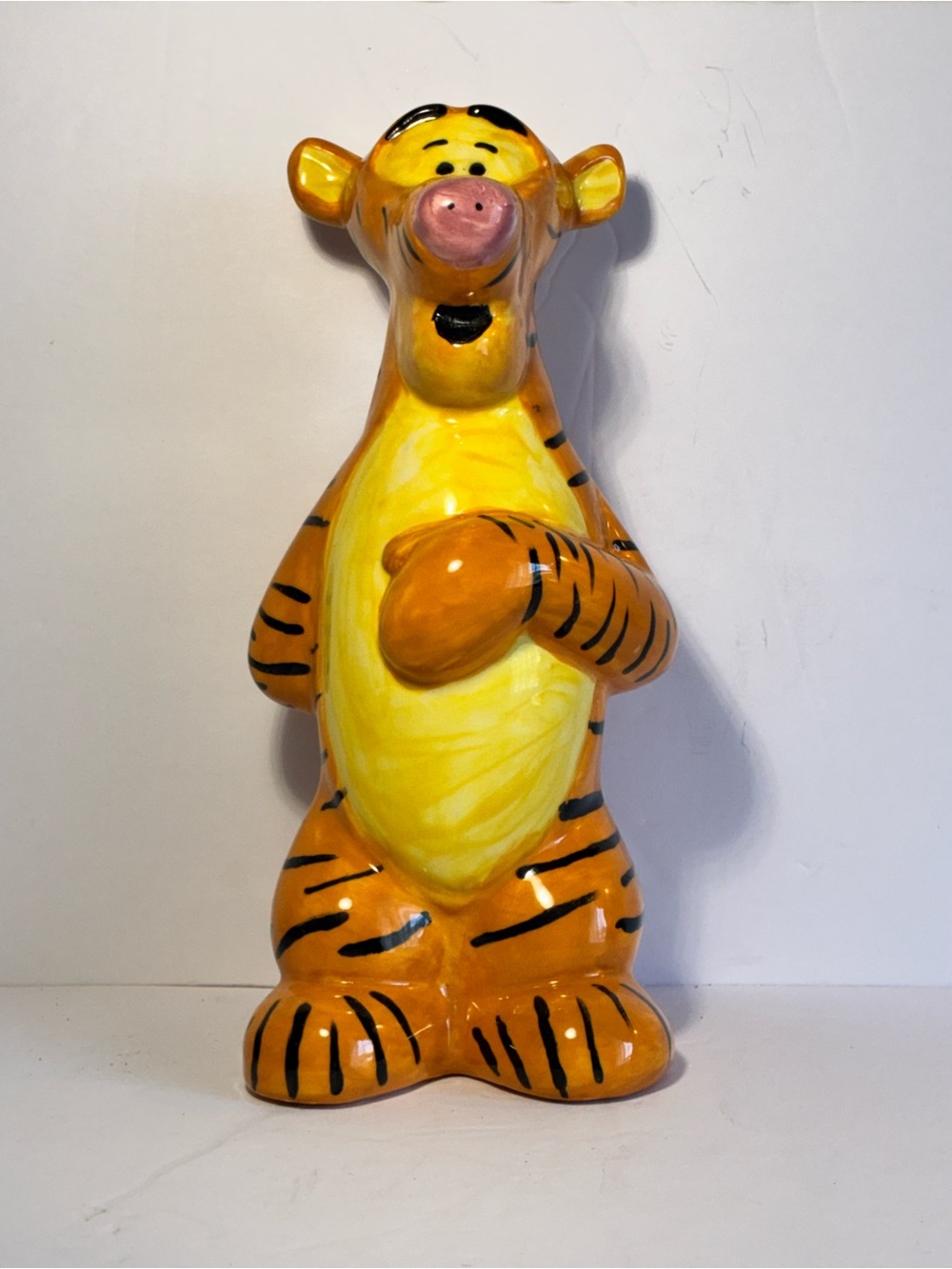 Hand Painted Tigger Ceramic Figurine 9" x 4"